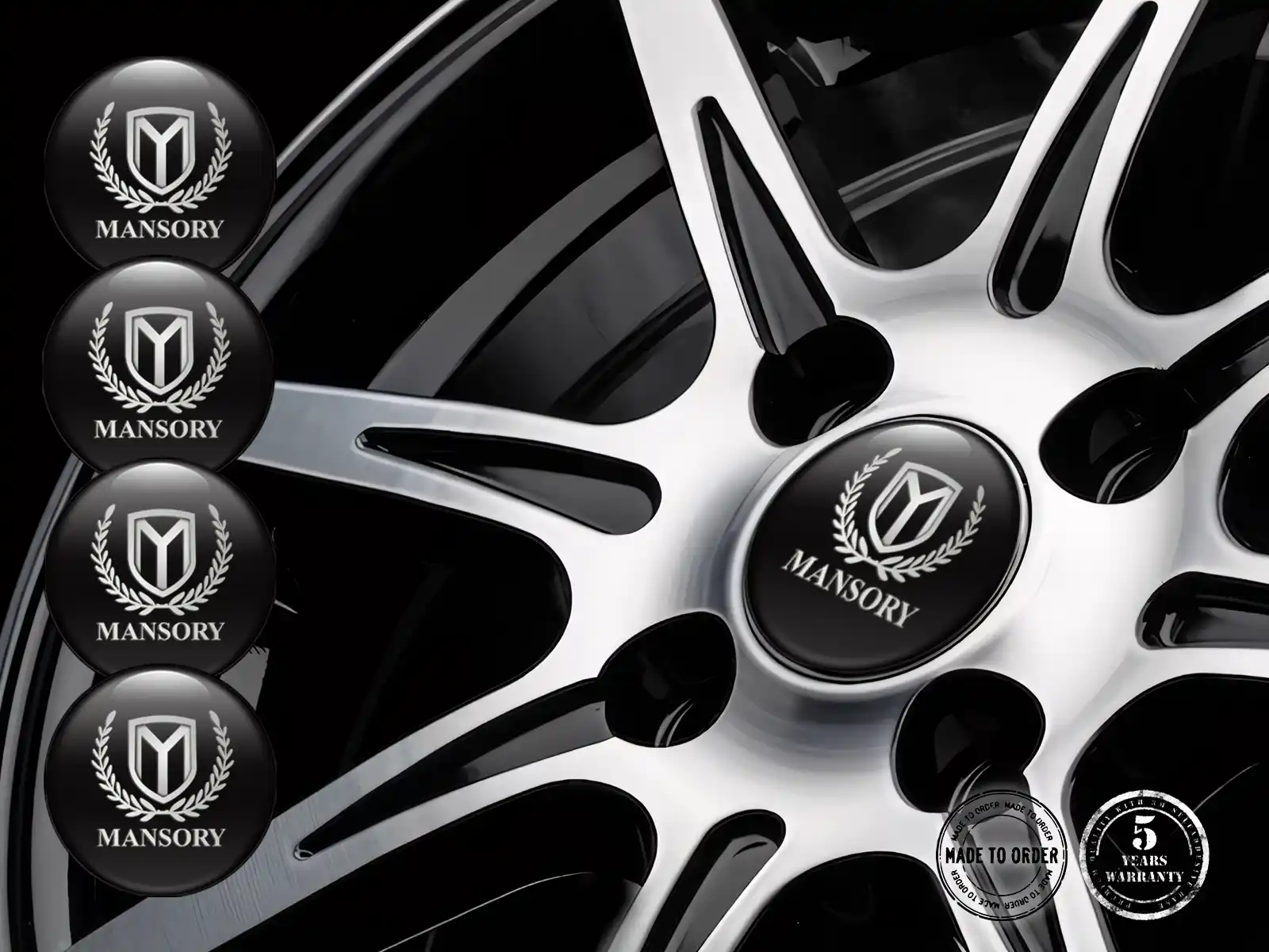 Mansory Silikonaufkleber Edition Individuelle Radlabels
